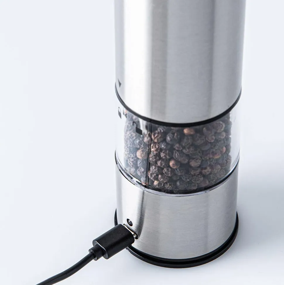 Kamenstein Recharge USB Pepper Grinder (Stainless Steel)