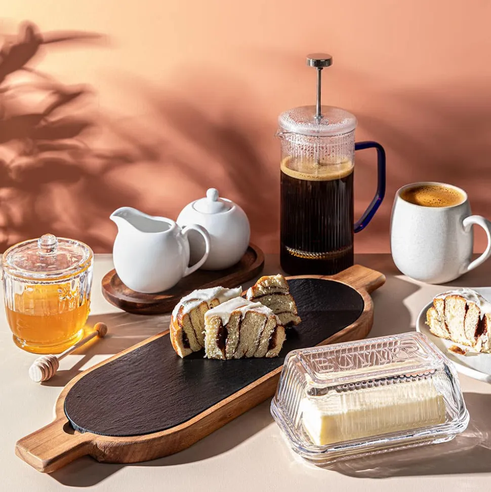 Keittiö Essentials Oval Serving Board (Black/Wood)
