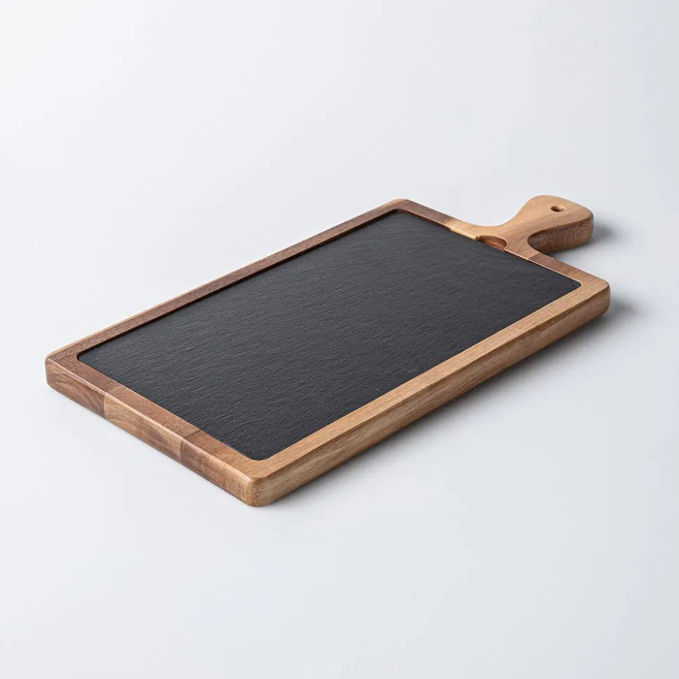 Keittiö Essentials Rectangular Serving Board (Black/Wood)