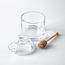 Keittiö Glass Honey Jar with Dipper (Clear)