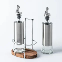 Keittiö Perfect Pour Glass Oil and Vinegar Bottle Combo - Set of 3