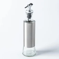 Keittiö Perfect Pour Glass Oil and Vinegar Bottle (St/St - Clear)