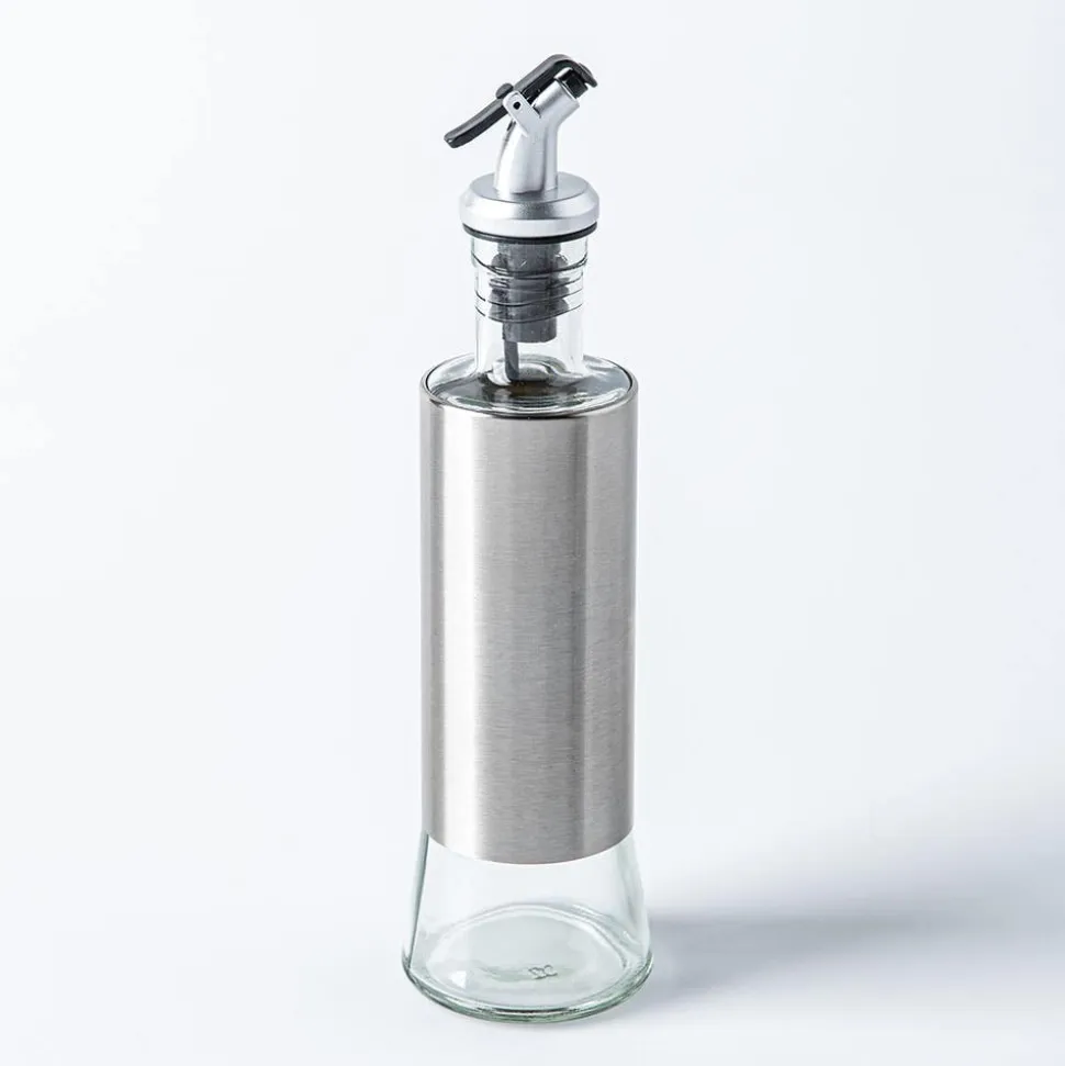 Keittiö Perfect Pour Glass Oil and Vinegar Bottle (St/St - Clear)