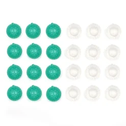 Kikkerland Fairway Golf Ball Resuable Ice Cube Set of 24 (Green/White)