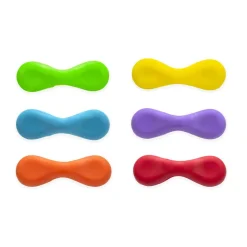 Kikkerland Funky Rainbow Grip Magnets - Set of 6