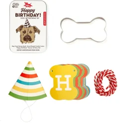 Kikkerland Tin 'Kobe' Happy Birthday Dog