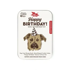 Kikkerland Tin 'Kobe' Happy Birthday Dog