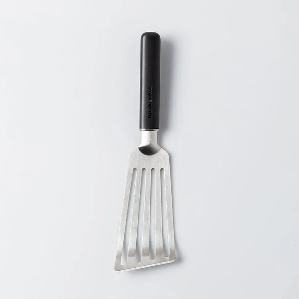 KitchenAid Classic Nylon Short Slotted Turner (Black/Stainless Steel)