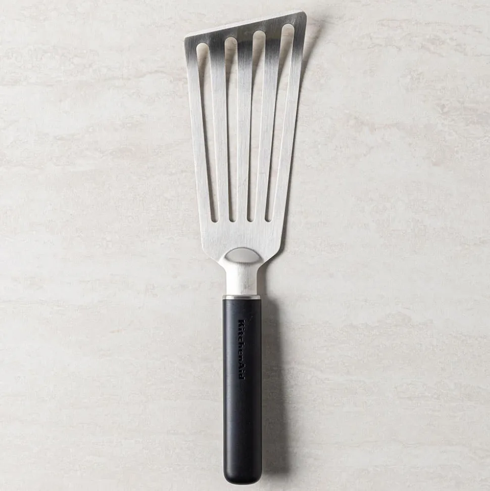 KitchenAid Classic Nylon Short Slotted Turner (Black/Stainless Steel)