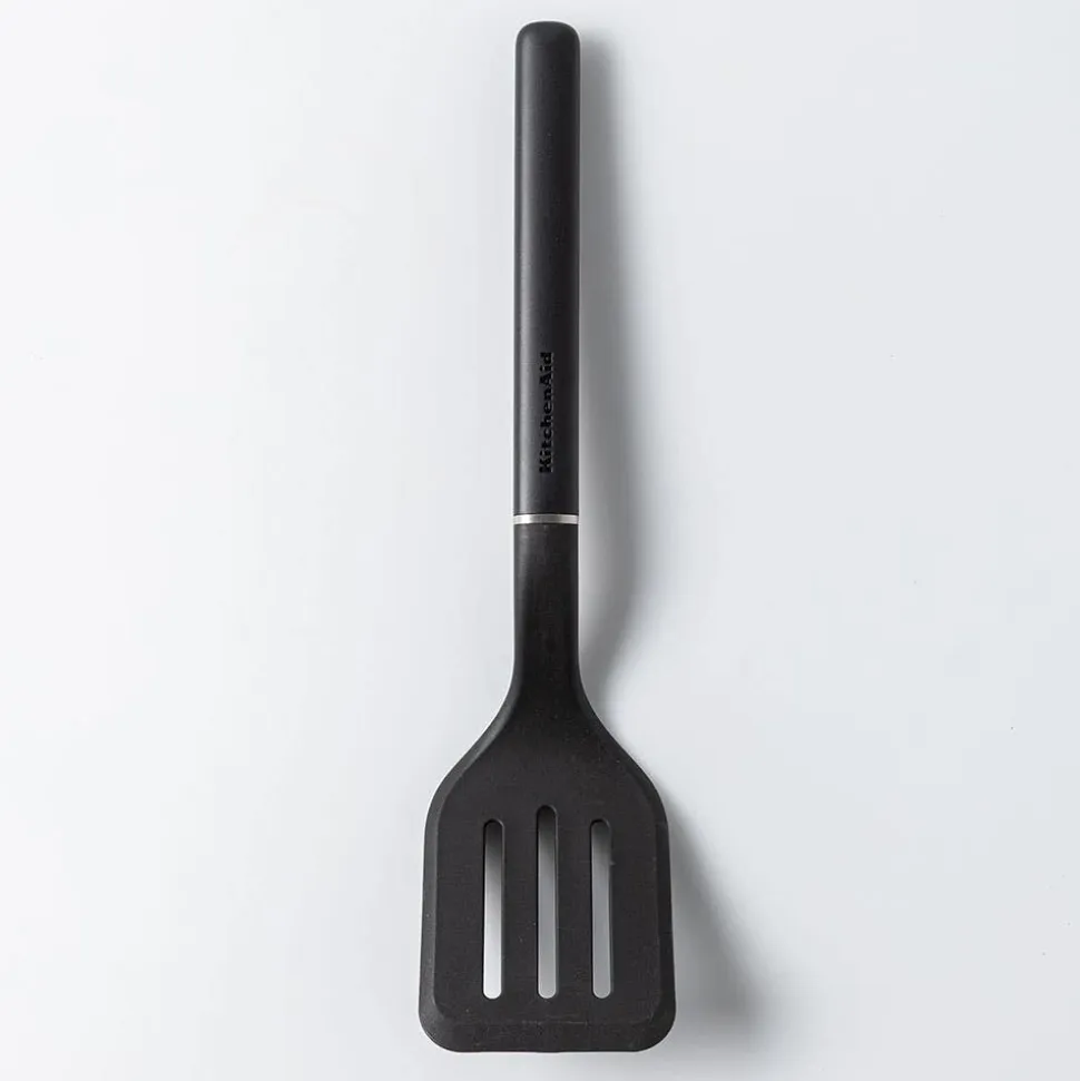 KitchenAid Classic Nylon Slotted Turner Black