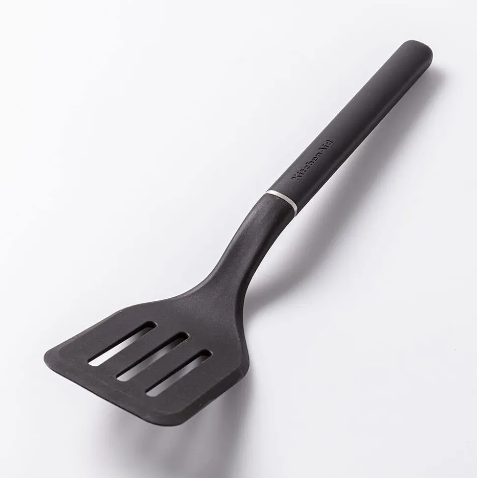 KitchenAid Classic Nylon Slotted Turner Black