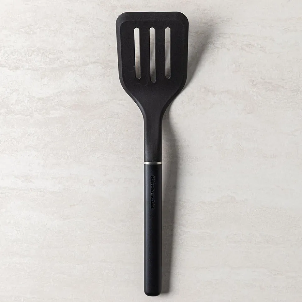 KitchenAid Classic Nylon Slotted Turner Black