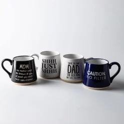 Koppers Big Bottom 'Caution No Filter' Mug (Navy/White) 16oz.
