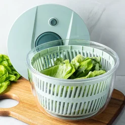 KSP Air Wave Salad Spinner (Teal/Clear)
