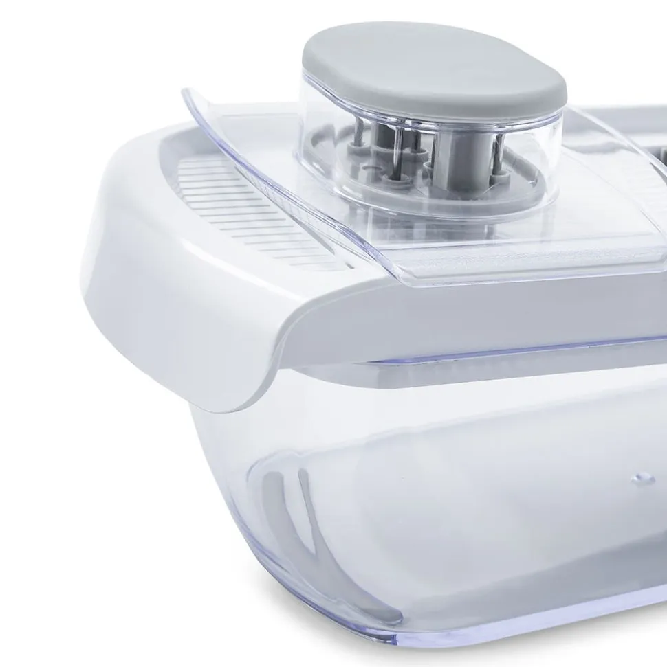 KSP All In 1 Mandoline Slicer and Grater - Set of 7 (White/Grey)