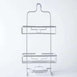 KSP Aquastor Rust-Free Aluminum Shower Caddy 3-Tier (Silver)