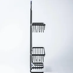 KSP Aquastor Rust-Free Aluminum Shower Caddy 3-Tier (Black)