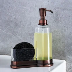 KSP Ashbury Soap Pump Caddy with Scrubby (Copper)