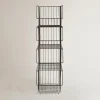 KSP Ashley Stacking Wire Basket - Set of 4 (Brown) 27 x 37 x 94 cm