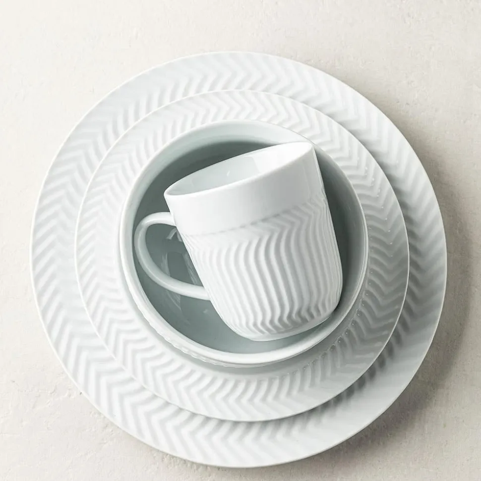 KSP Astrid Porcelain Dinnerware - Set of 16 (White)