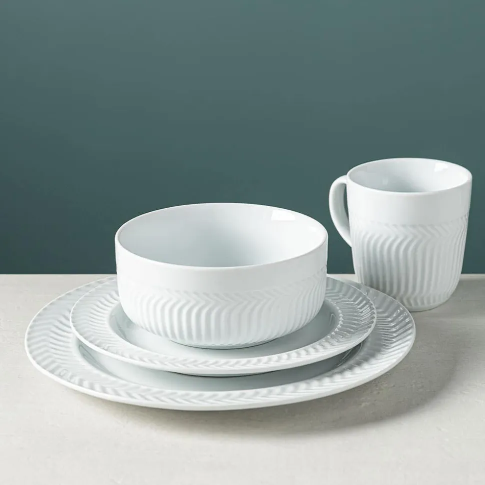 KSP Astrid Porcelain Dinnerware - Set of 16 (White)
