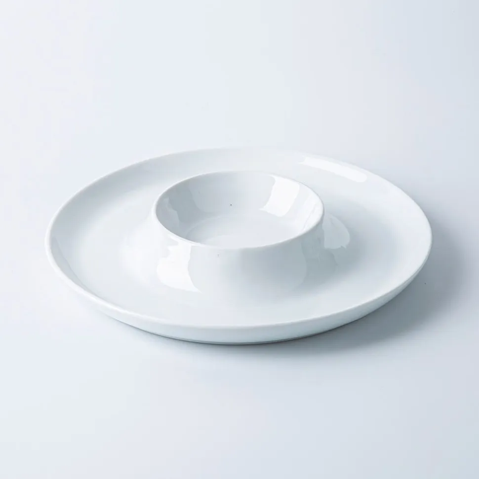 KSP Aurora Porcelain Chip and Dip (White)