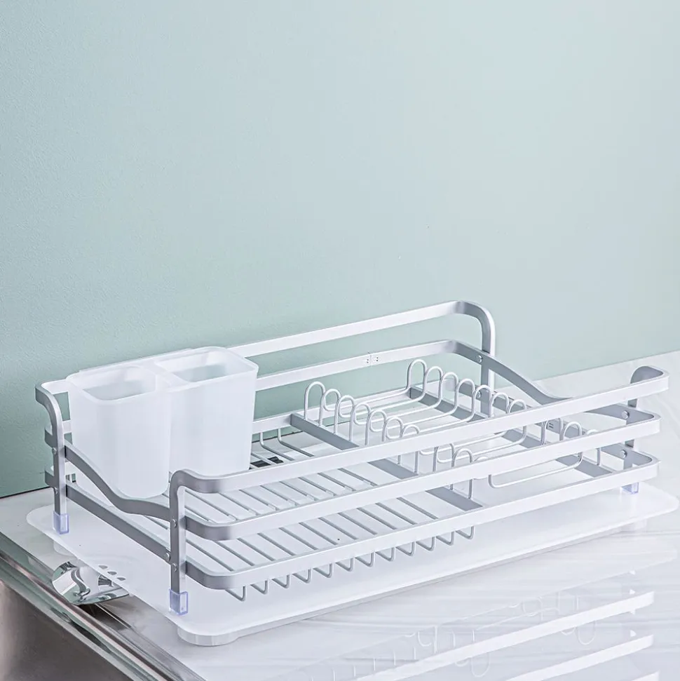 KSP Avanti Dish Rack with Tray (Aluminum)