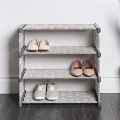 KSP Axis Fabric Shoe Rack 4 Level (Taupe)