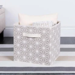 KSP Axis Fabric Storage Cube (Taupe) 31 cm sq.