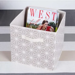 KSP Axis Fabric Storage Cube (Taupe) 31 cm sq.