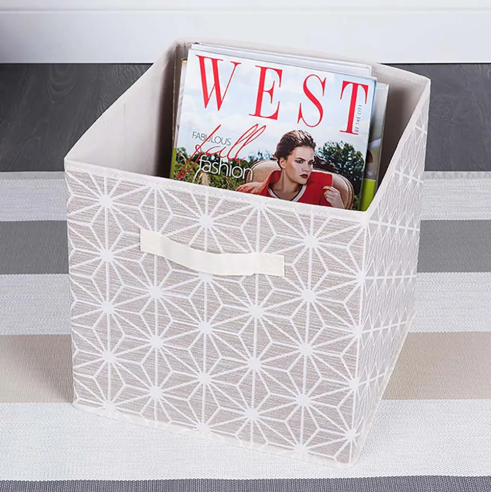 KSP Axis Fabric Storage Cube (Taupe) 31 cm sq.