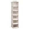 KSP Axis '6-Shelf' Hanging Organizer (Taupe) 30 cm sq. x 127 cm