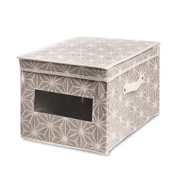 KSP Axis Storage Box with Window (Taupe) 30 x 39.5 x 25 cm