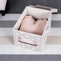 KSP Axis Storage Box with Window (Taupe) 30 x 39.5 x 25 cm