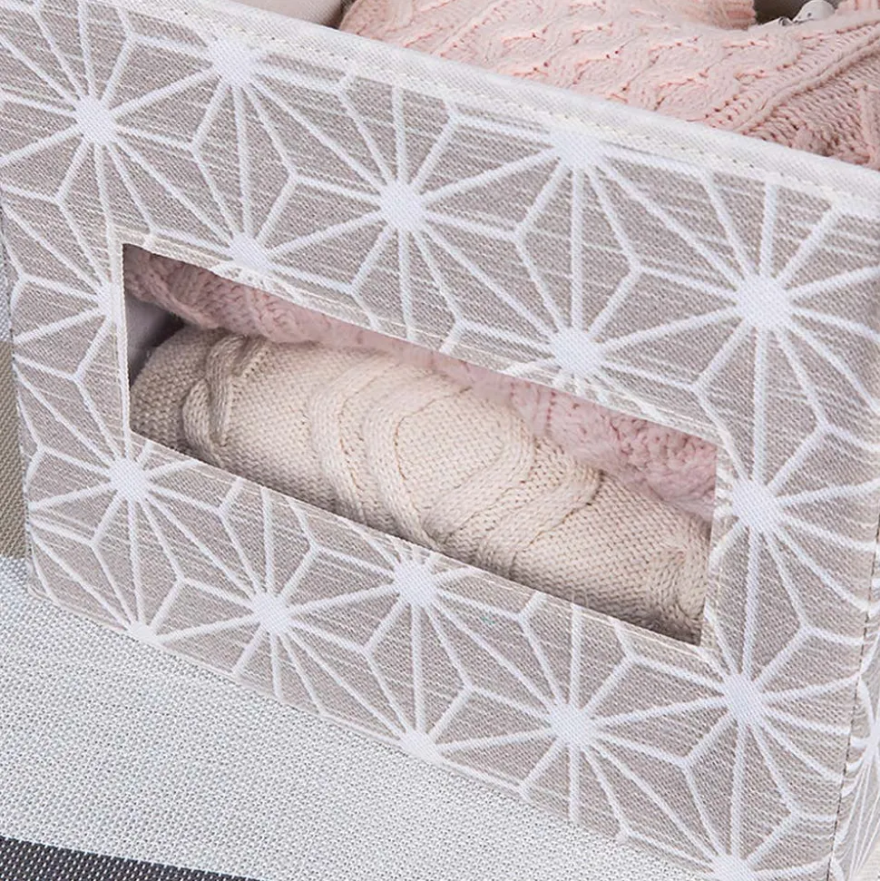 KSP Axis Storage Box with Window (Taupe) 30 x 39.5 x 25 cm