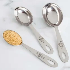 KSP Bakers Measuring Cup-Spoon - Set of 3 (Stainless Steel)