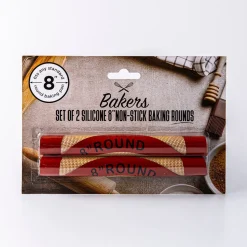 KSP Bakers 'Round' Silicone Baking Sheet - S/2 (Natural/Orange)