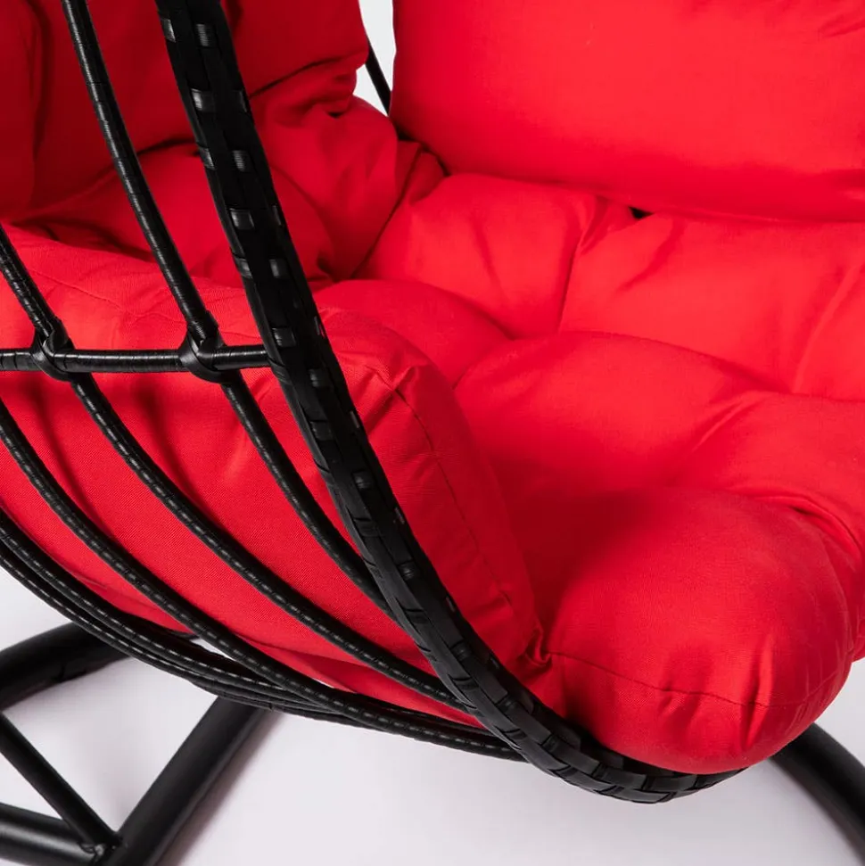 KSP Bali Summer Hanging Chair (Black/Red)