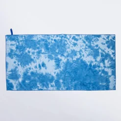 KSP Beachside 'Tie Dye' Microfibre Beach Towel (Blue)