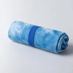 KSP Beachside 'Tie Dye' Microfibre Beach Towel (Blue)