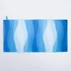 KSP Beachside 'Waves' Microfibre Beach Towel (Blue)