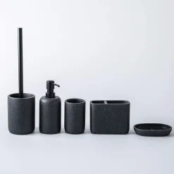 KSP Blackstone Speckle Resin Soap Dish (Black)