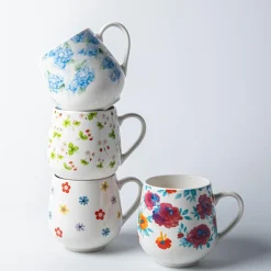 KSP Bloom 'Flowers' Ceramic Mug 530ml (Multi Colour)