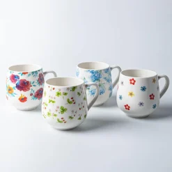 KSP Bloom 'Flowers' Ceramic Mug 530ml (Multi Colour)