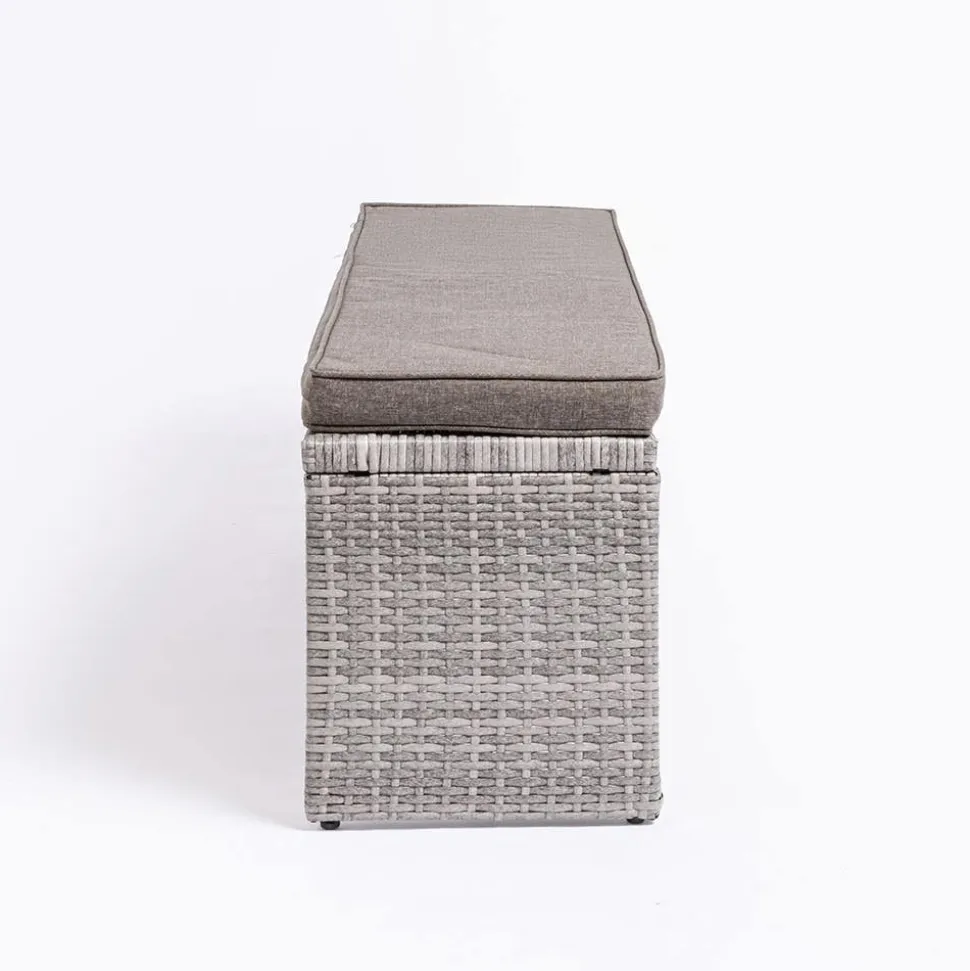 KSP Caban Outdoor Couch & Dining Table - Set of 3 (Grey)