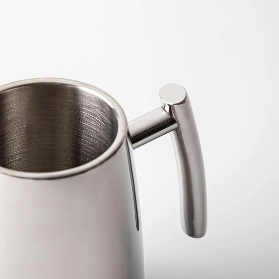 KSP Caffe 'Double Wall' French Coffee Press 1L (Stainless Steel)