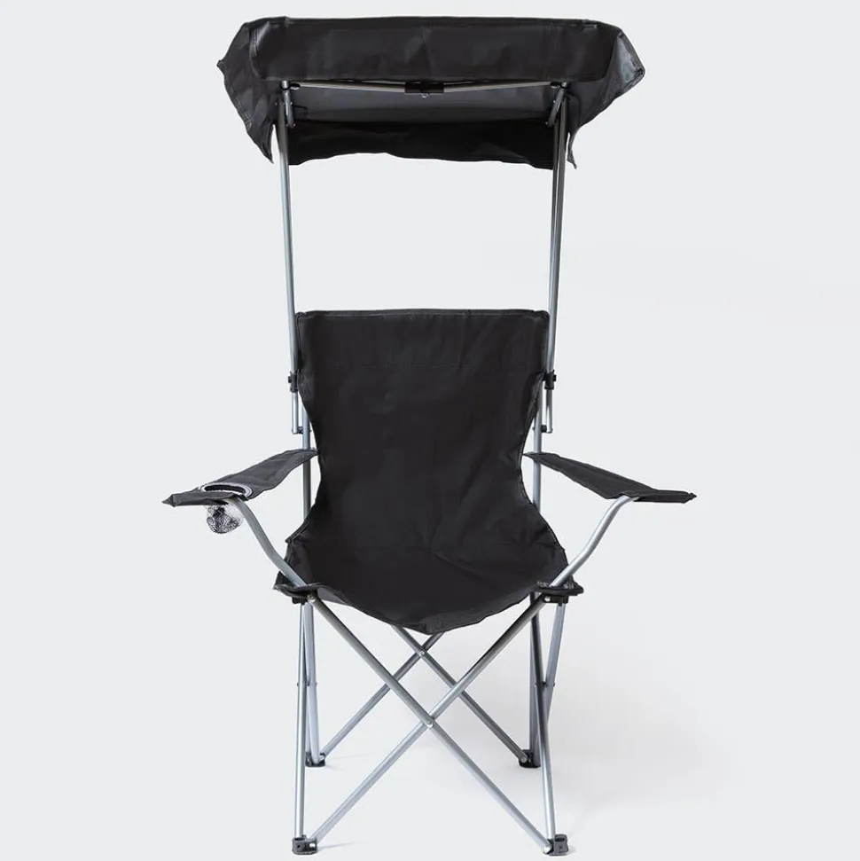 KSP Camper Folding Chair with Canopy 52x52x85cm (Black)