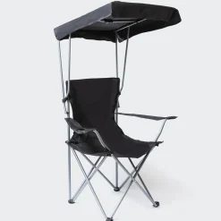 KSP Camper Folding Chair with Canopy 52x52x85cm (Black)