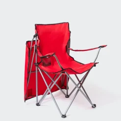 KSP Camper Folding Chair with Canopy 52x52x85cm (Red)