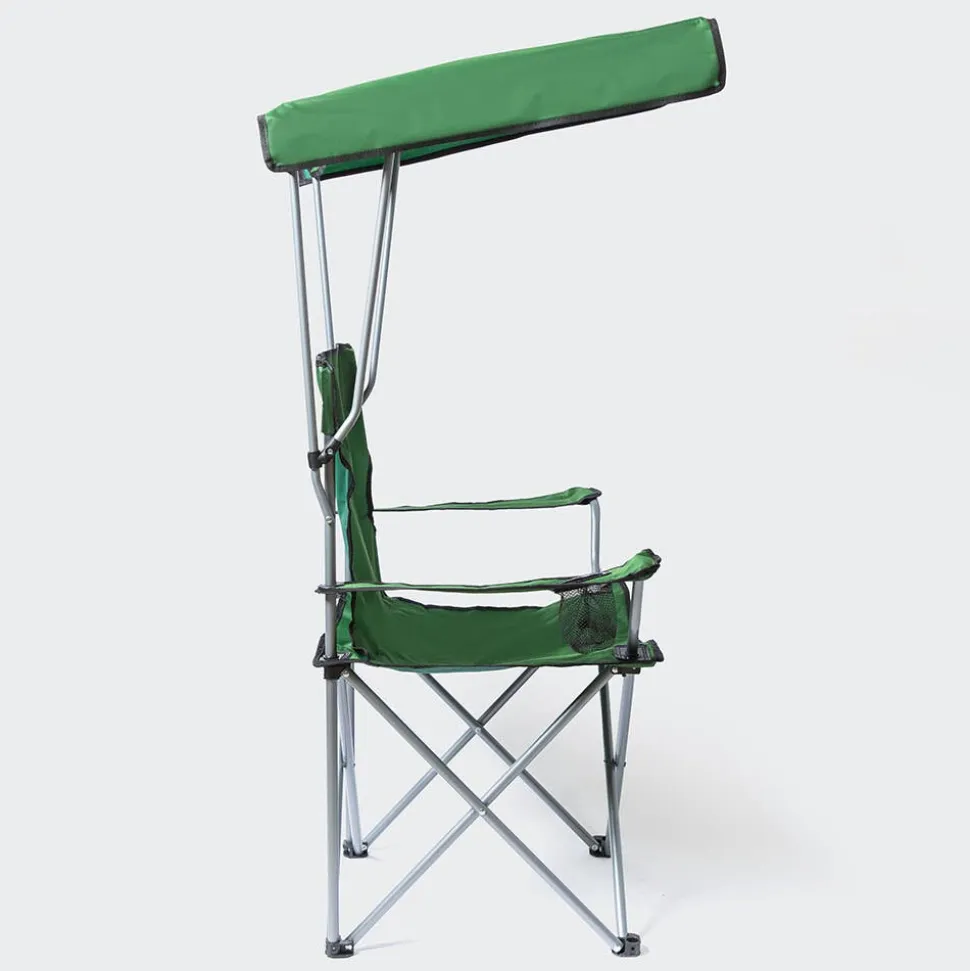 KSP Camper Folding Chair with Canopy 52x52x85cm (Green)